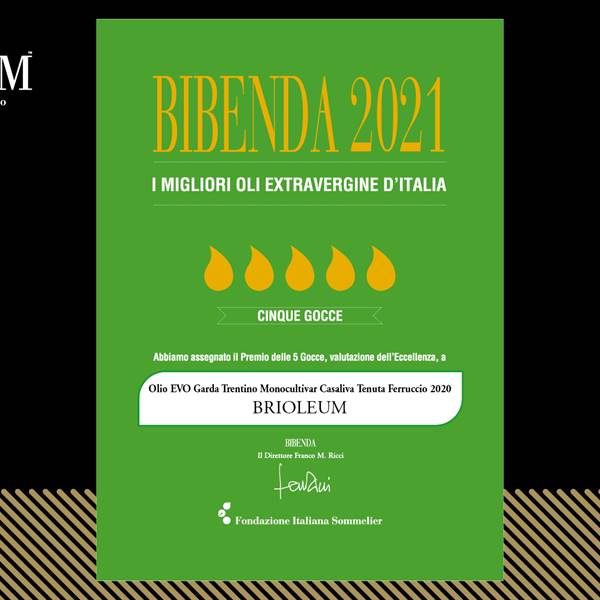 Guida Bibenda 2021 "I migliori oli Extra Vergine d'Italia"